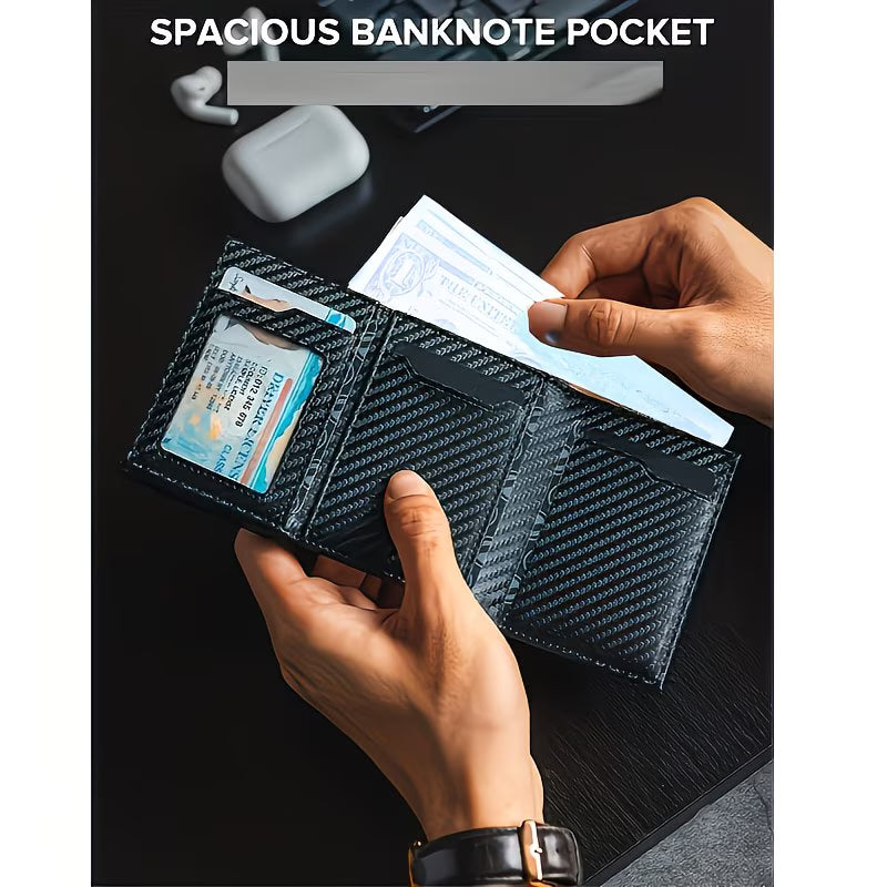 Geldbörse Herren mit RFID-Schutz, Portmonee Herren Smart Wallet 3.0 mit 8 Kartenetui, Geldbeutel ID-Fenster, Münztasche, Kartenhalter Slim Wallet Wallets for Men